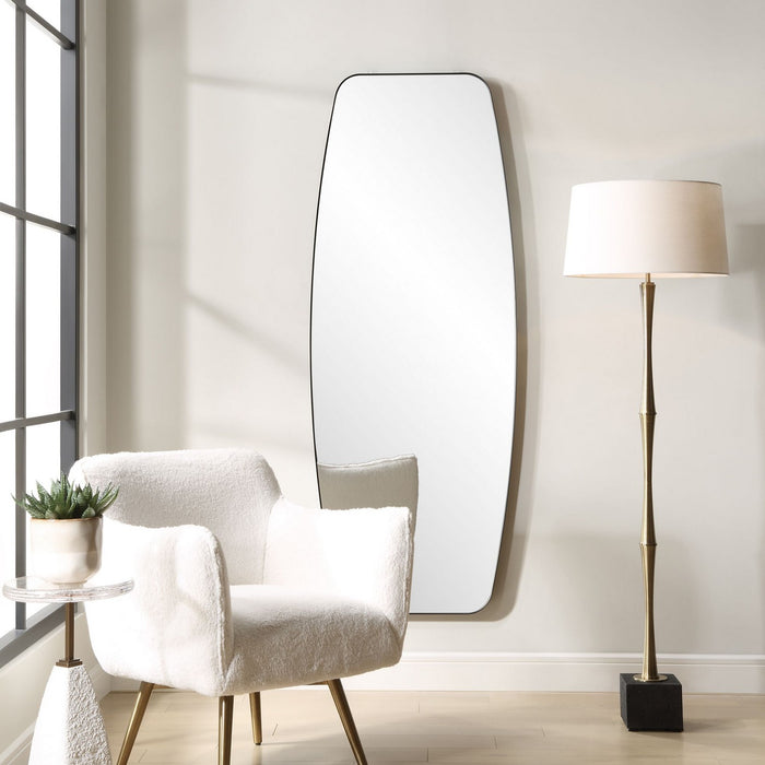 Uttermost 09977 Mirror, Satin Black