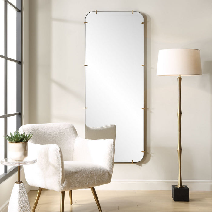Uttermost 09978 Mirror, Antiqued Brushed Gold