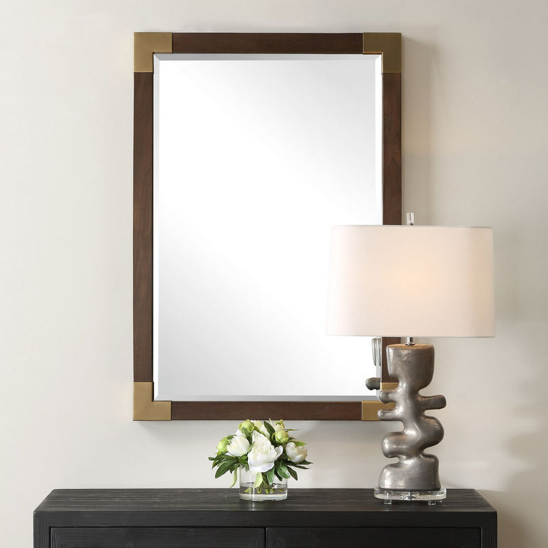 Uttermost 09979 Mirror, Antiqued Gold Iron