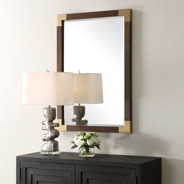Uttermost 09979 Mirror, Antiqued Gold Iron