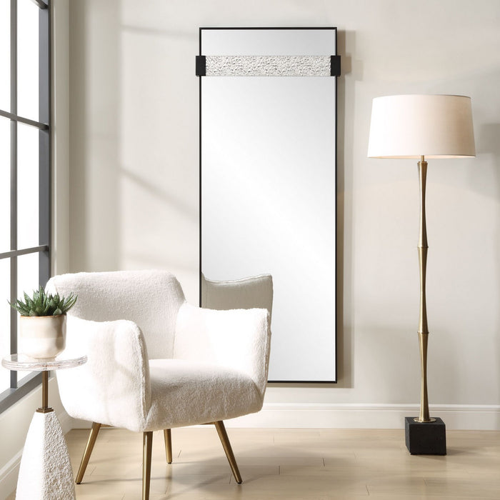 Uttermost 09980 Mirror, Satin Black