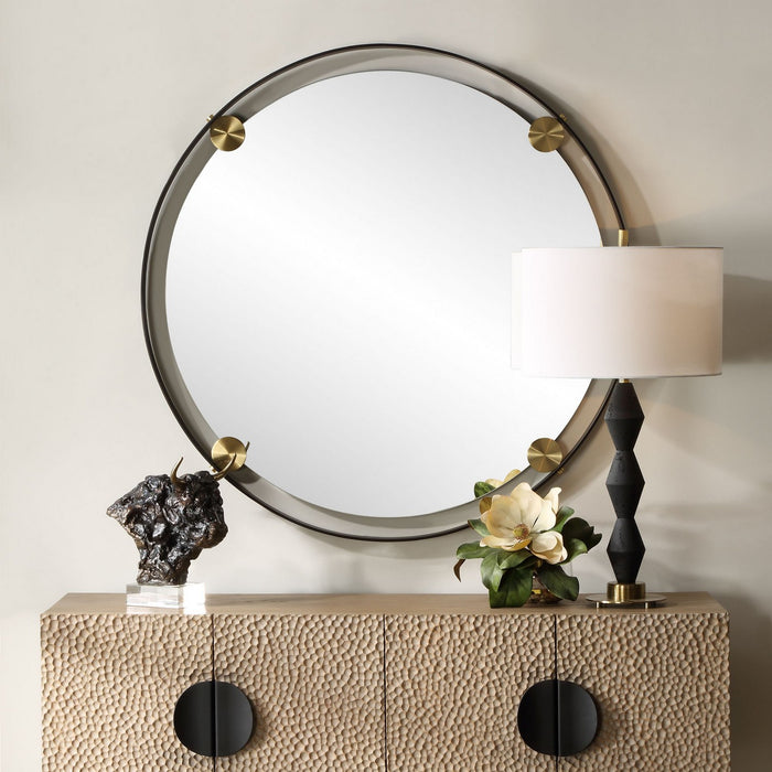 Uttermost 09983 Mirror, Dark Bronze