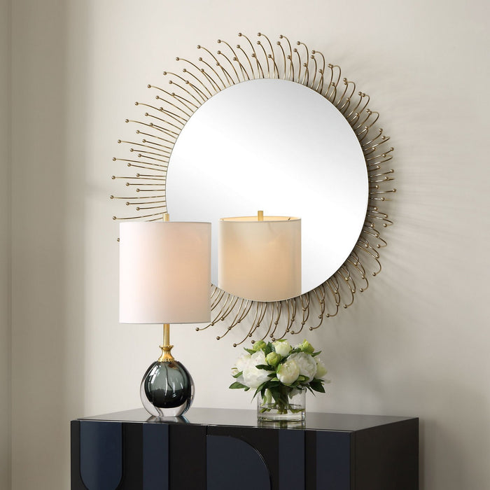 Uttermost 09985 Mirror, Plated Gold