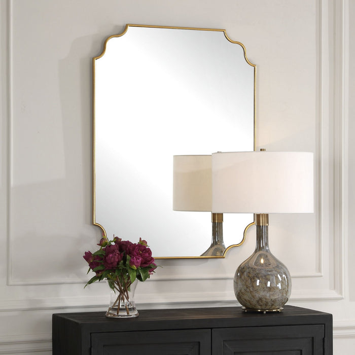 Uttermost 09987 Mirror, Antiqued Gold Leaf