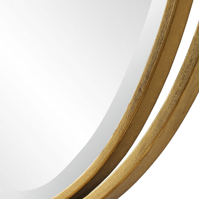 Uttermost 09992 Mirror, Antiqued Gold Leaf