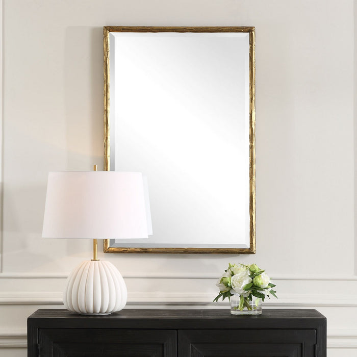 Uttermost 09993 Mirror, Aged Gold
