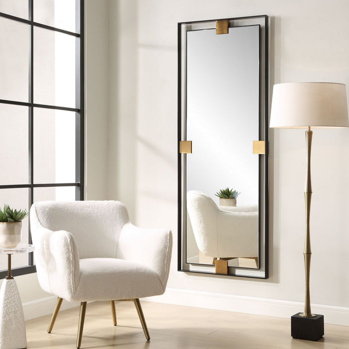 Uttermost 09998 Mirror, Brushed Brass