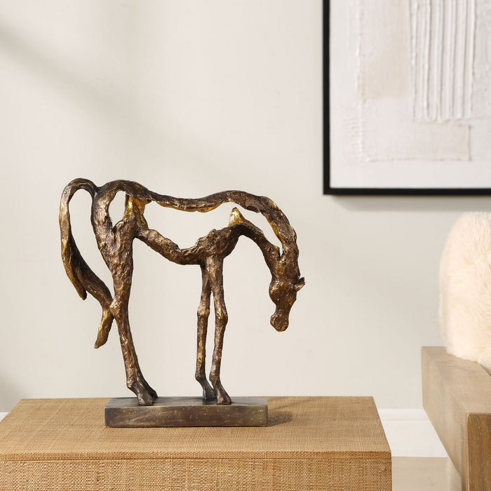 Uttermost 18141 Sculpture, Antiqued Bronze