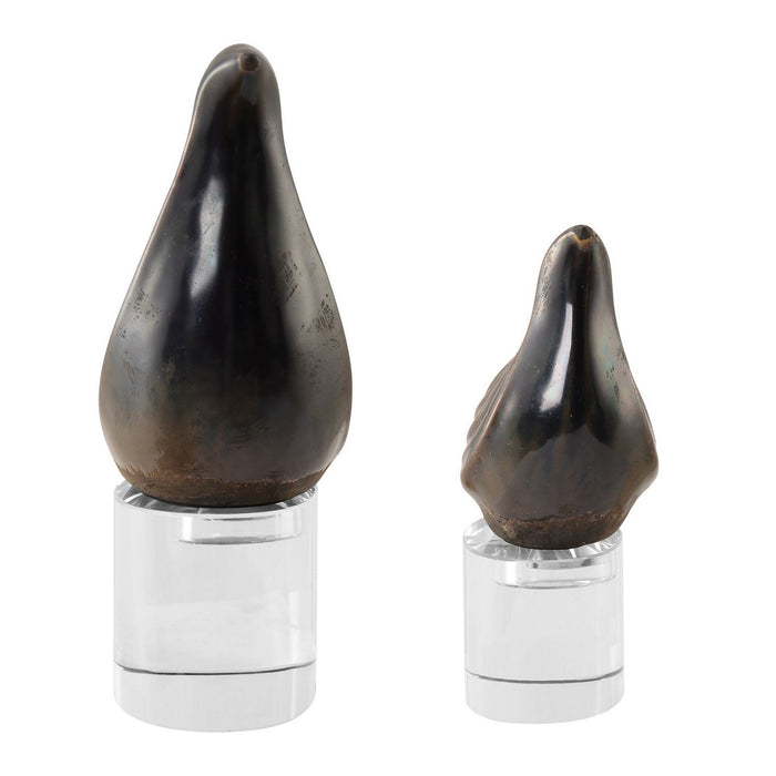 Uttermost 18144 Sculptures, S/2, Gunmetal Gray