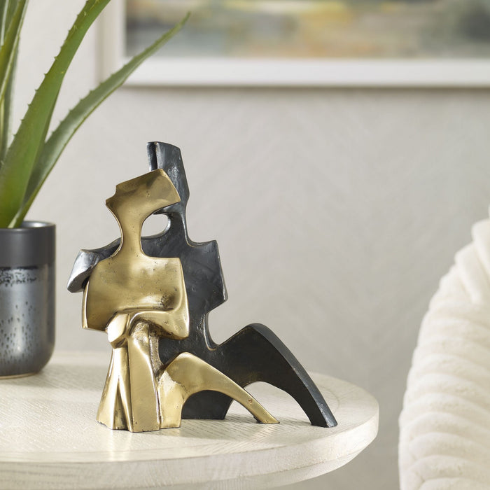 Uttermost 18149 Sculptures, S/2, Shimmering Bronze And Gold