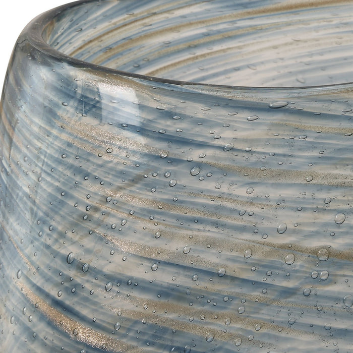 Uttermost 18158 Vases, S/2, Blue And Gold