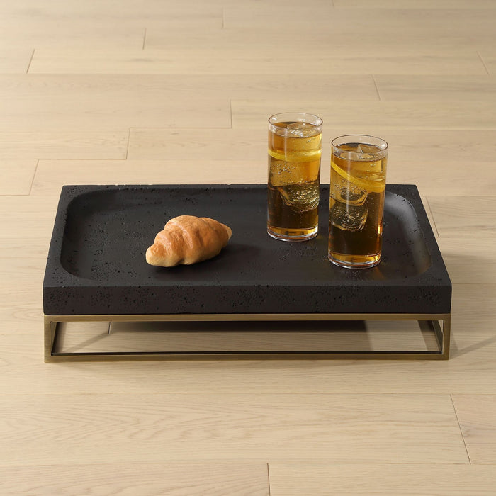 Uttermost 18161 Tray, Antiqued Brass