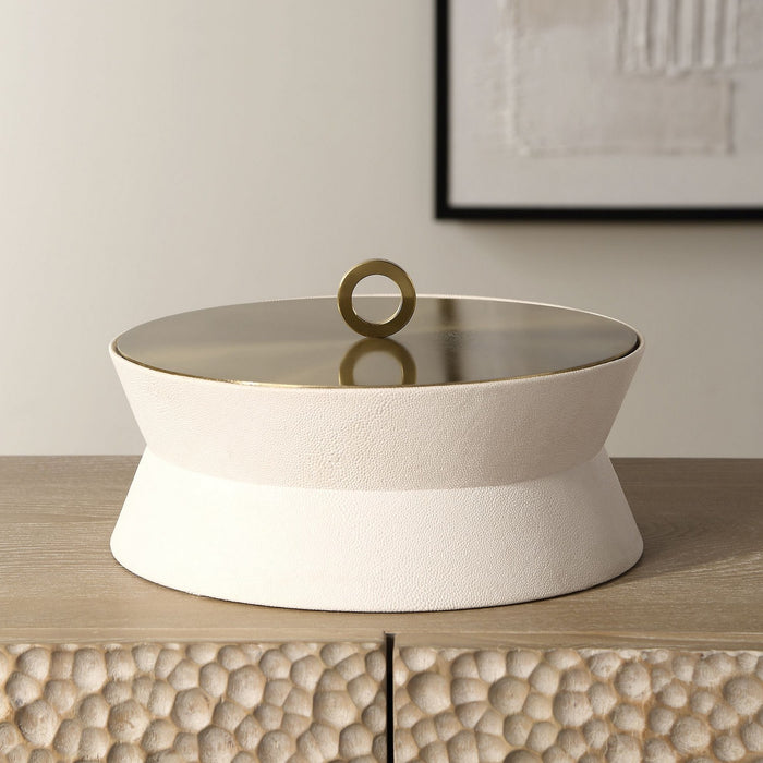 Uttermost 18165 Box, Brushed Brass