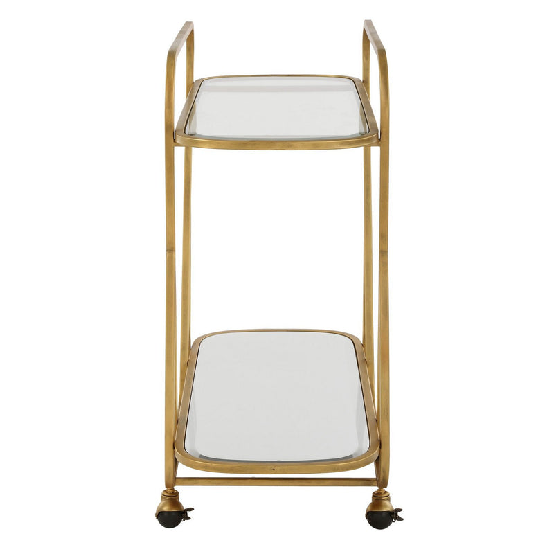 Uttermost 22907 Serving Cart, Antique Brass