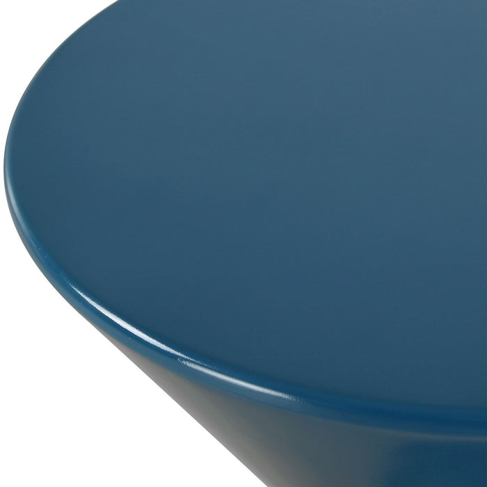 Uttermost 22944 Accent Table, Lustrous Blue