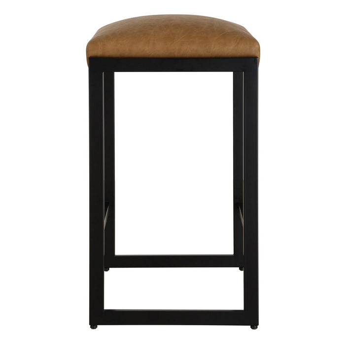 Uttermost 23446 Counter Stool, Satin Black