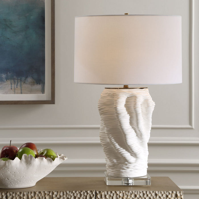 Uttermost 30296-1 One Light Table Lamp, Brass