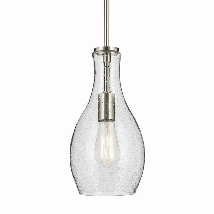 Kichler 42456NICS One Light Pendant, Brushed Nickel