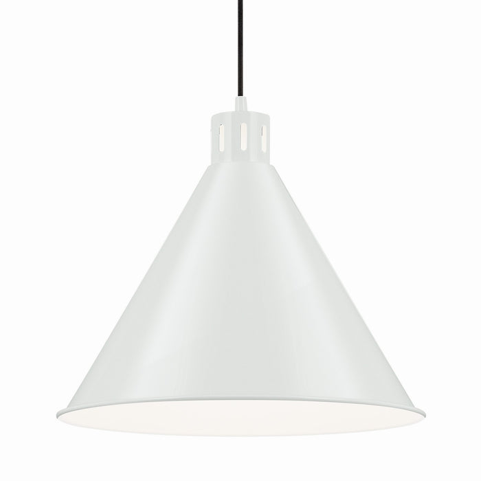 Kichler 52177WH One Light Pendant, White