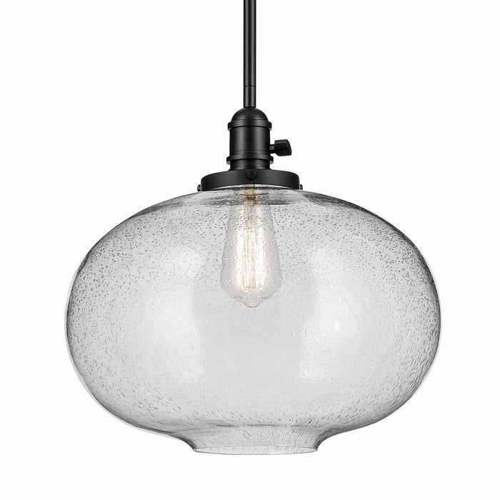 Kichler 43911BK One Light Pendant, Black