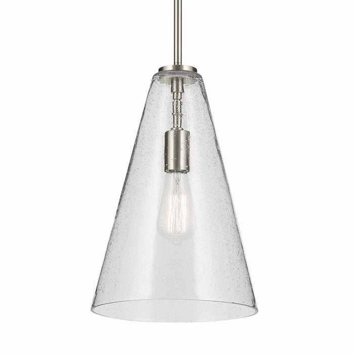 Kichler 42199NICS One Light Pendant, Brushed Nickel