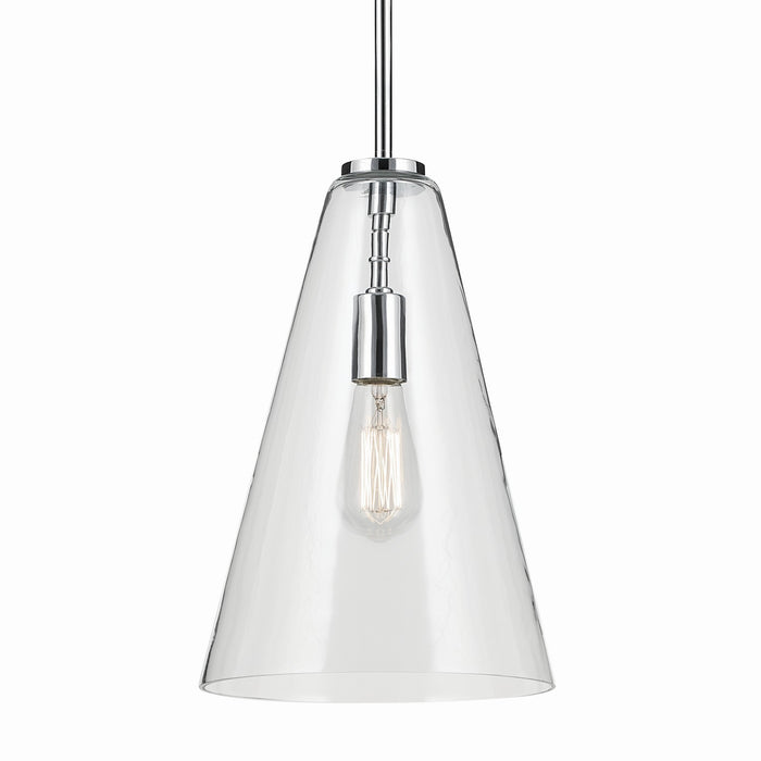 Kichler 42199CH One Light Pendant, Chrome