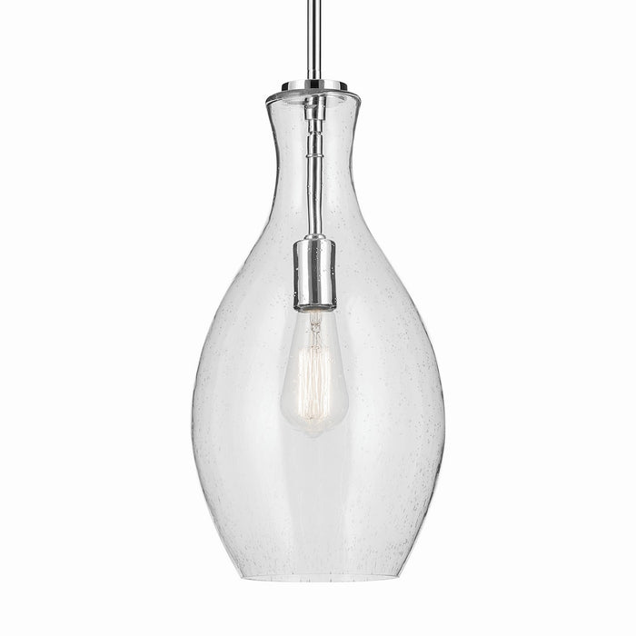Kichler 42047CHCS One Light Pendant, Chrome
