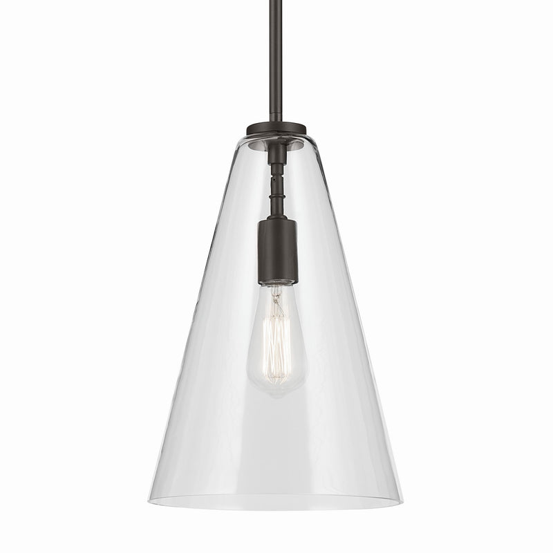 Kichler 42199OZ One Light Pendant, Olde Bronze