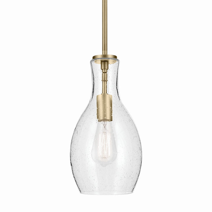 Kichler 42456NBRCS One Light Pendant, Natural Brass