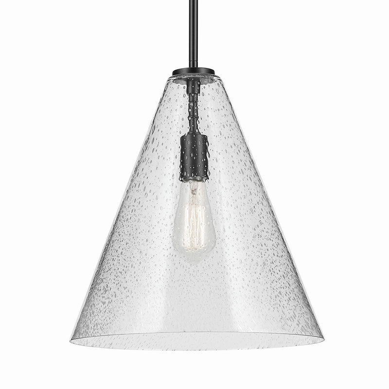 Kichler 42200BKCS One Light Pendant, Black