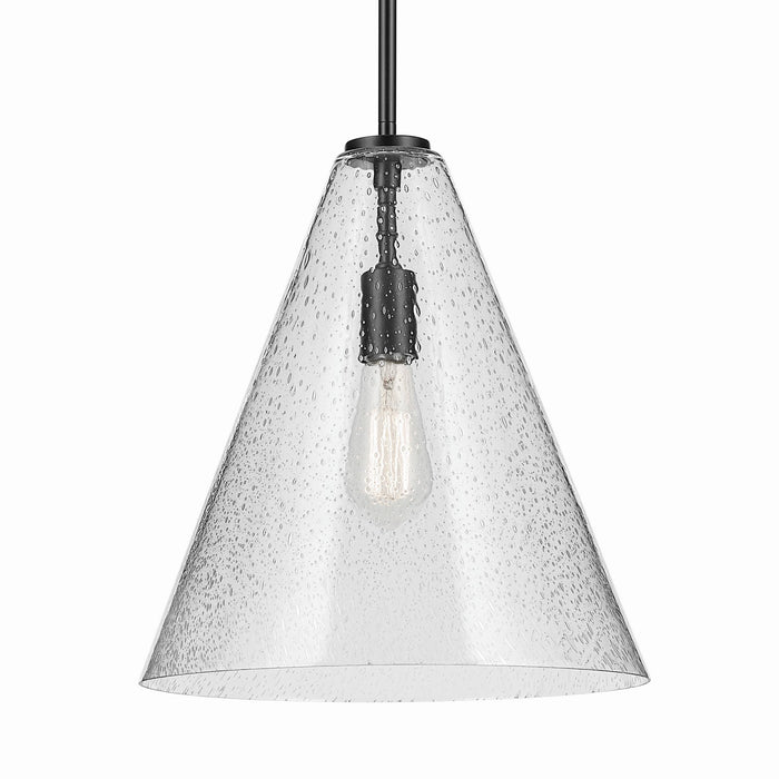 Kichler 42200BKCS One Light Pendant, Black