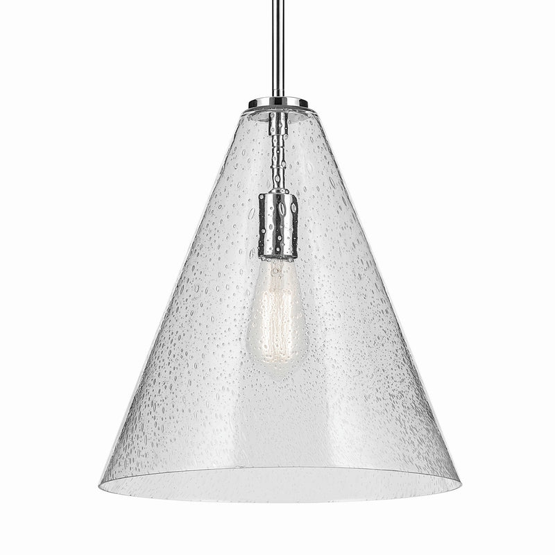 Kichler 42200CHCS One Light Pendant, Chrome