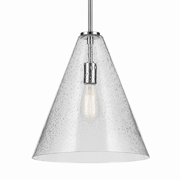 Kichler 42200CHCS One Light Pendant, Chrome