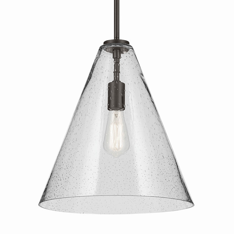 Kichler 42200OZCS One Light Pendant, Olde Bronze