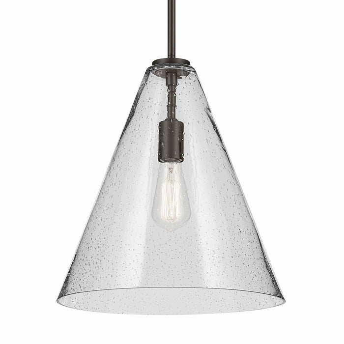 Kichler 42200OZCS One Light Pendant, Olde Bronze