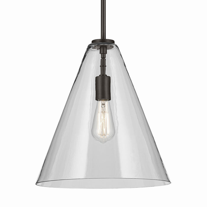 Kichler 42200OZ One Light Pendant, Olde Bronze