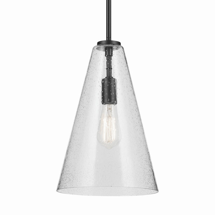 Kichler 42199BKCS One Light Pendant, Black