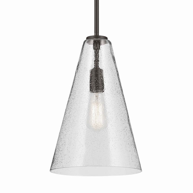 Kichler 42199OZCS One Light Pendant, Olde Bronze