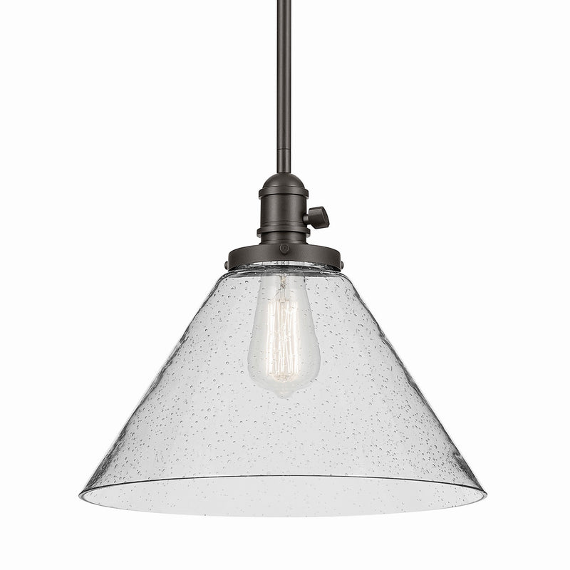 Kichler 43905OZ One Light Pendant, Olde Bronze