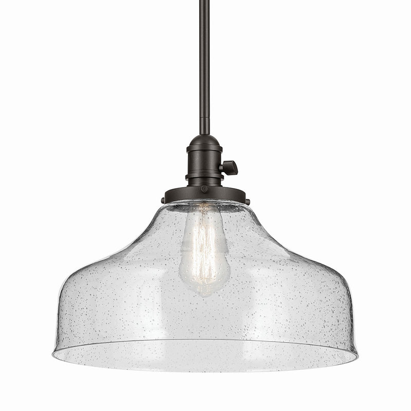 Kichler 43906OZ One Light Pendant, Olde Bronze
