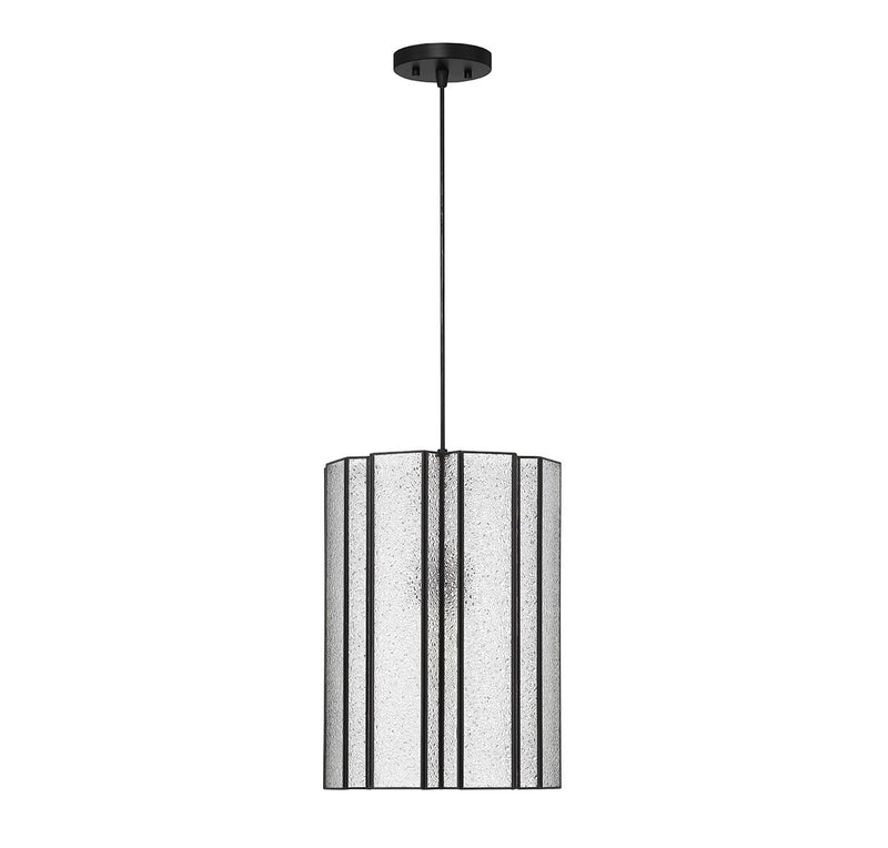 Lighting One E V6-L7-4026-1-89 One Light Pendant, Matte Black