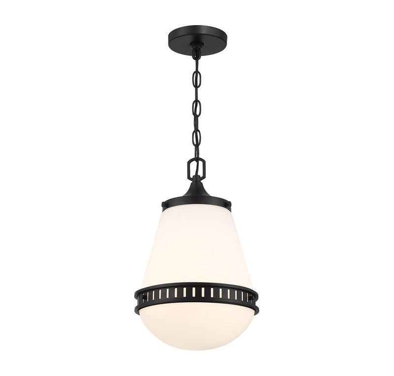 Lighting One E V6-L7-7950-1-89 One Light Pendant, Matte Black