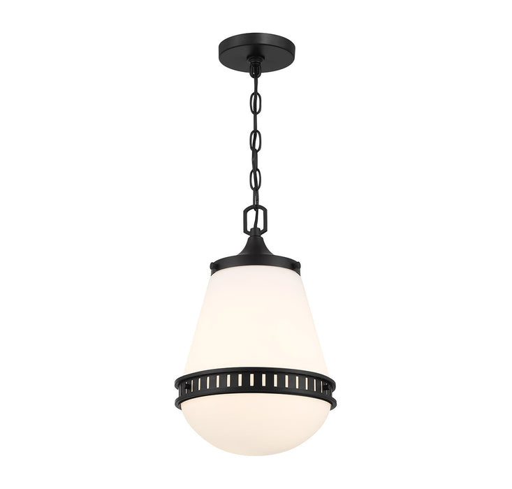 Lighting One E V6-L7-7950-1-89 One Light Pendant, Matte Black