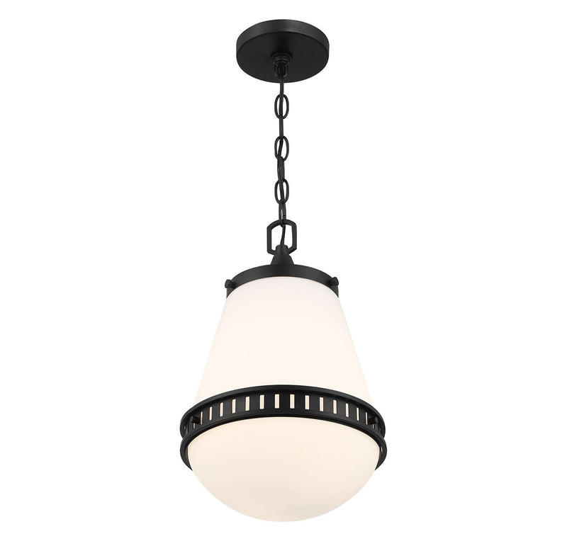Lighting One E V6-L7-7950-1-89 One Light Pendant, Matte Black