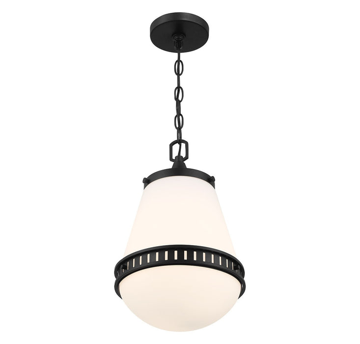 Lighting One E V6-L7-7950-1-89 One Light Pendant, Matte Black