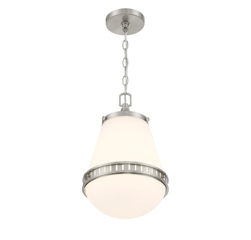 Lighting One E V6-L7-7950-1-SN One Light Pendant, Satin Nickel