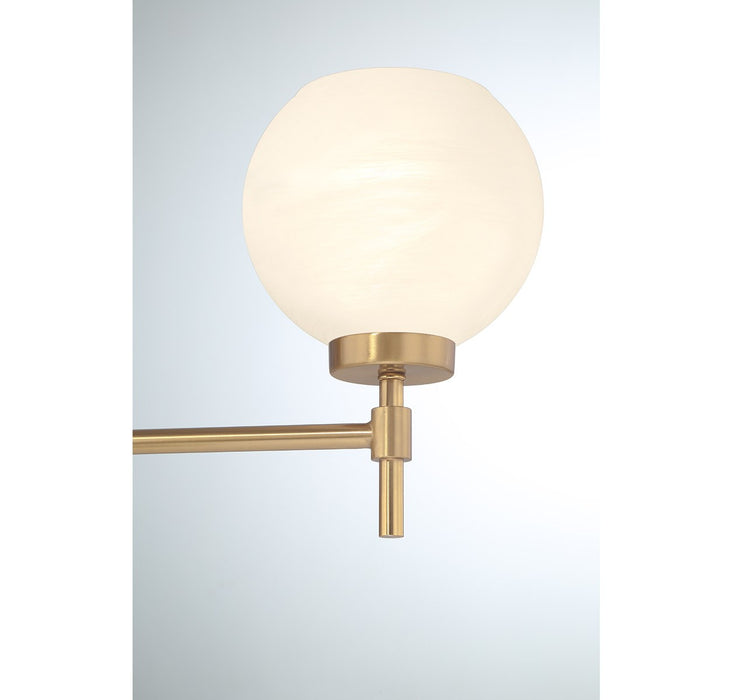 Lighting One E V6-L8-9621-3-322 Three Light Bathroom Vanity, Warm Brass