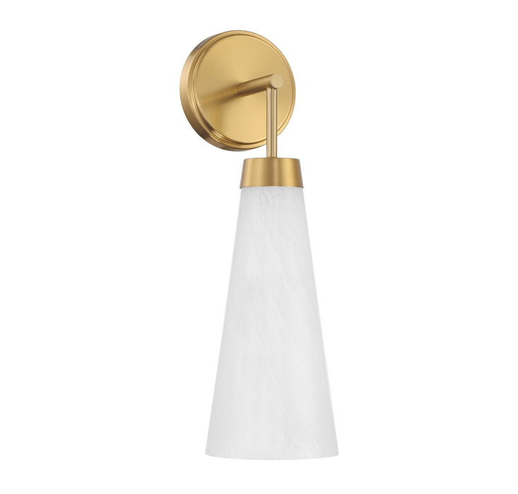 Lighting One E V6-L9-6085-1-322 One Light Wall Sconce, Warm Brass