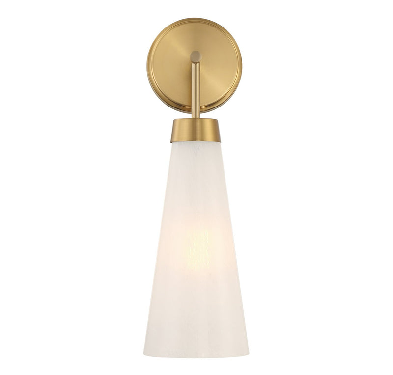Lighting One E V6-L9-6085-1-322 One Light Wall Sconce, Warm Brass