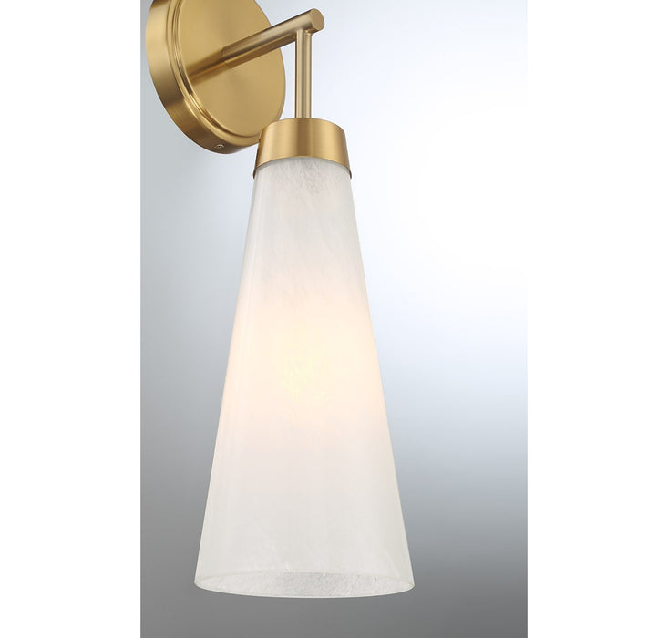 Lighting One E V6-L9-6085-1-322 One Light Wall Sconce, Warm Brass